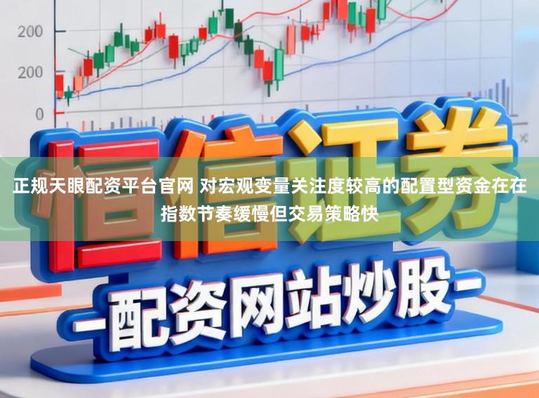 正规天眼配资平台官网 对宏观变量关注度较高的配置型资金在在指数节奏缓慢但交易策略快